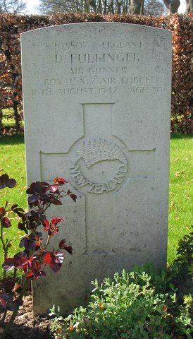 David Pullenger's grave - Copyright Brian Blay April 2011